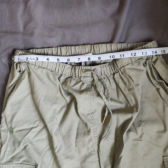 Light Army Green Cargo Maxi Skirt - Picture 2 of 6